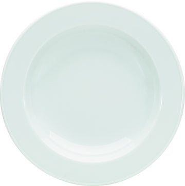 White Half Deep Plate with Rim 7.5" dia. x 1.3" 8.5 oz Bonn by Bauscher