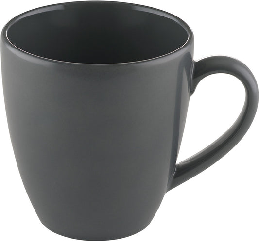 Mug 3.4" dia. x 3.7" 10.8 oz  Sandstone Dark Grey by Bauscher