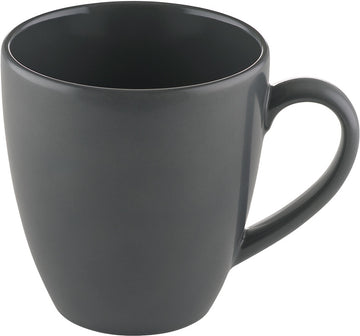 Mug 3.4" dia. x 3.7" 10.8 oz  Sandstone Dark Grey by Bauscher