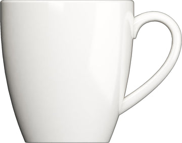 White Mug 3.4" dia. x 3.7" 10.8 oz Bonn by Bauscher