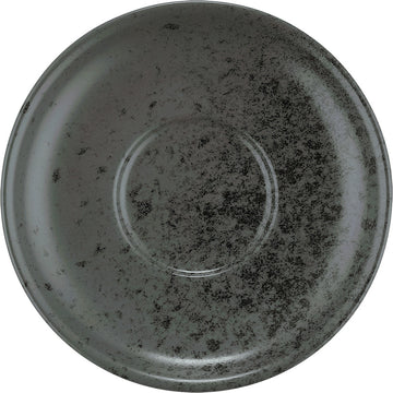 Saucer 4.4" dia. x 0.8"  Sandstone Black by Bauscher