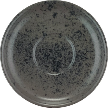Combi Saucer 6.1" dia. x 1"  Sandstone Black by Bauscher