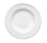 White Deep Plate with Rim 9.6