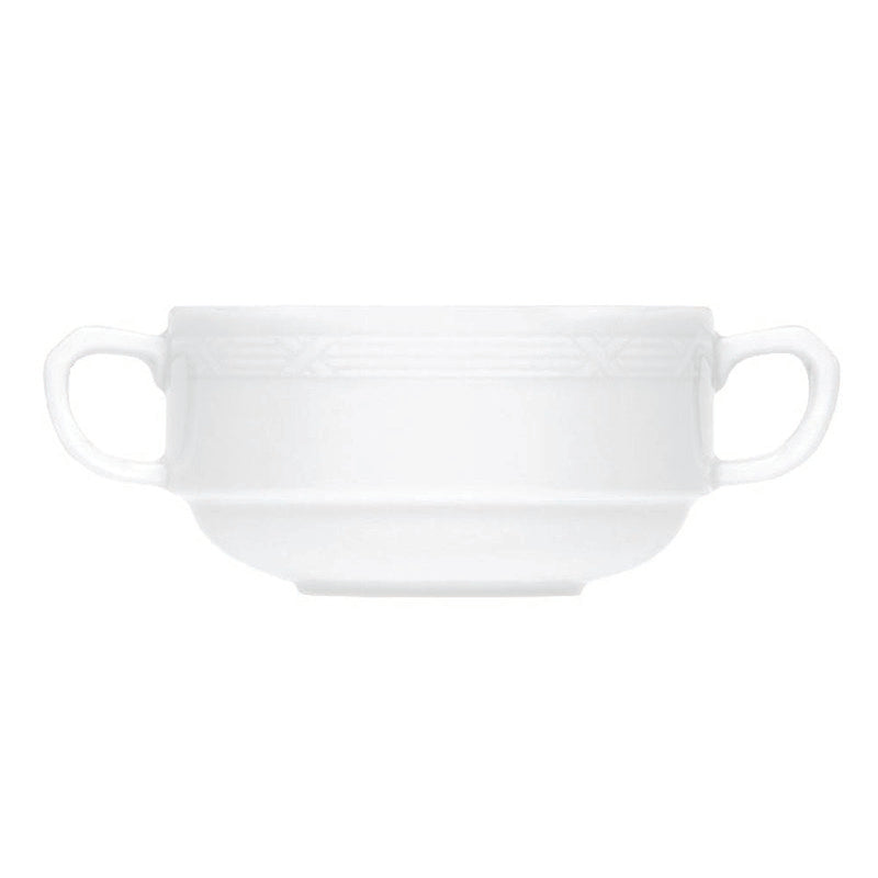 White Cream Soup Cup, Stackable 4.4