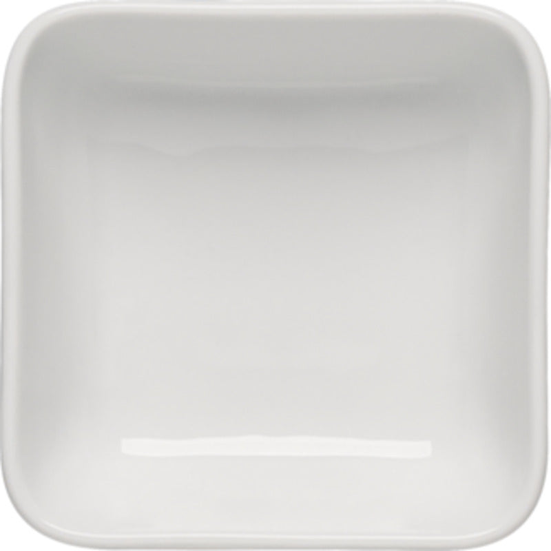 White Airflow & PN Square Bowl 4.6" x 4.6" x 1.6" 8.8 oz Airflow & PN by Bauscher
