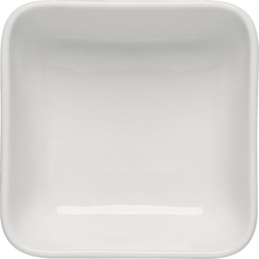 White Airflow & PN Square Bowl 4.6" x 4.6" x 1.6" 8.8 oz Airflow & PN by Bauscher
