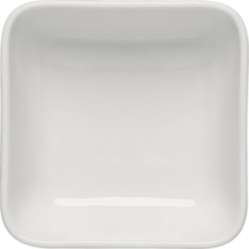 White Airflow & PN Square Bowl 4.6" x 4.6" x 1.6" 8.8 oz Airflow & PN by Bauscher