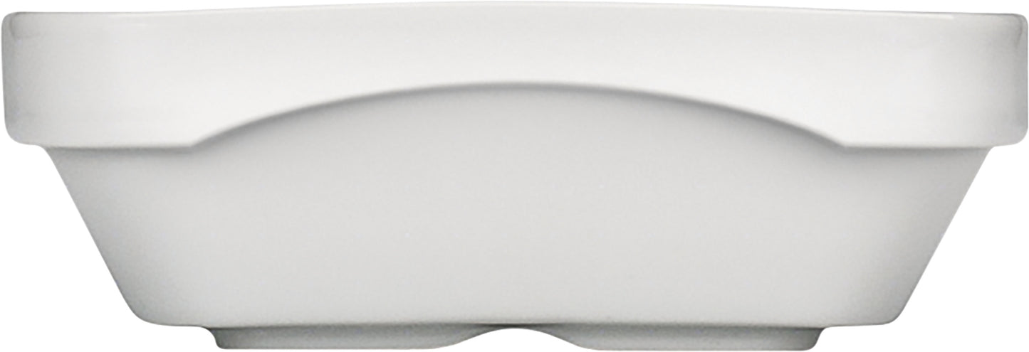 White Airflow & PN Square Bowl 4.6" x 4.6" x 1.6" 8.8 oz Airflow & PN by Bauscher