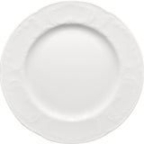 White Flat Plate With Rim 8