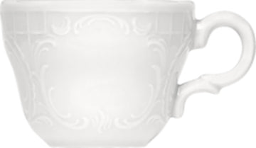 White Tall Cup 2.6" dia. x 2.1" 3.4 oz Mozart by Bauscher