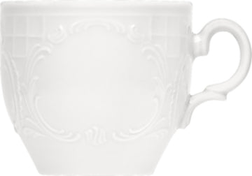 White Tall Cup 3.3" dia. x 3" 8.8 oz Mozart by Bauscher
