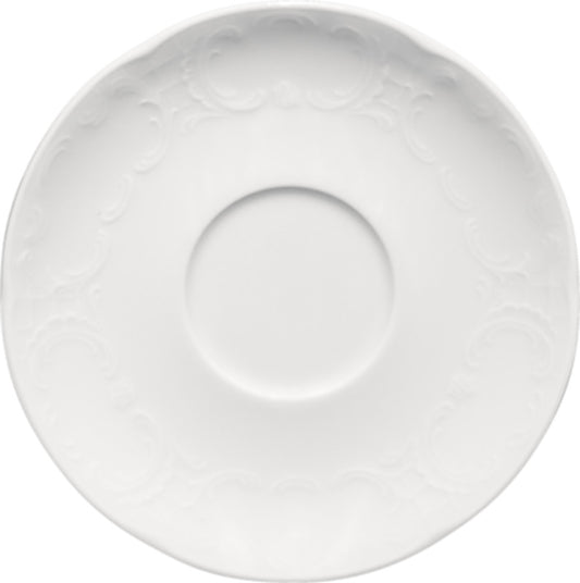 White Combi Saucer 6.1" dia. x 0.8" Mozart by Bauscher