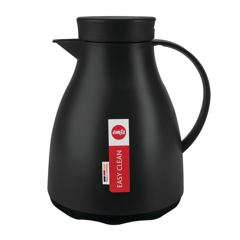 Deep Black Vacuum Jug 7.6" 33.8 oz Easy Clean by Emsa BauscherHepp
