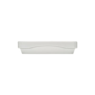 Natural Grey Rectangular Half-Deep Platter Airflow & PN 1/1 8.7" x 6.3" x 1.3" 22 oz Airflow & PN by Bauscher