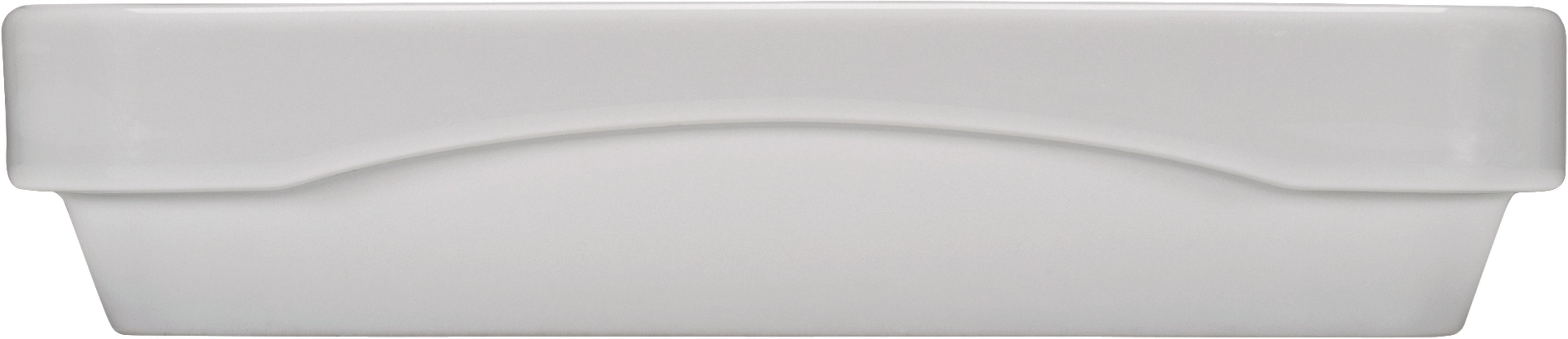 White Rectangular Half-Deep Platter Airflow & PN 1/1 8.7