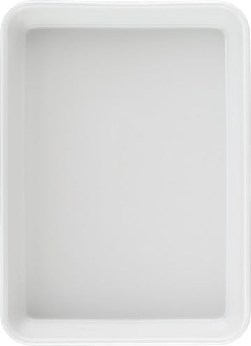 White Rectangular Deep Platter Airflow & PN 1/1 8.7" x 6.3" x 1.9" 33.8 oz Airflow & PN by Bauscher