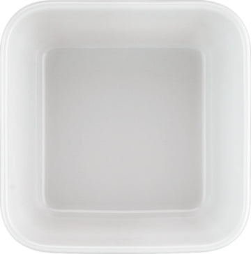 White Square Bowl Airflow & PN 1/3 4.3" x 4.3" x 1.8" 9.5 oz Airflow & PN by Bauscher