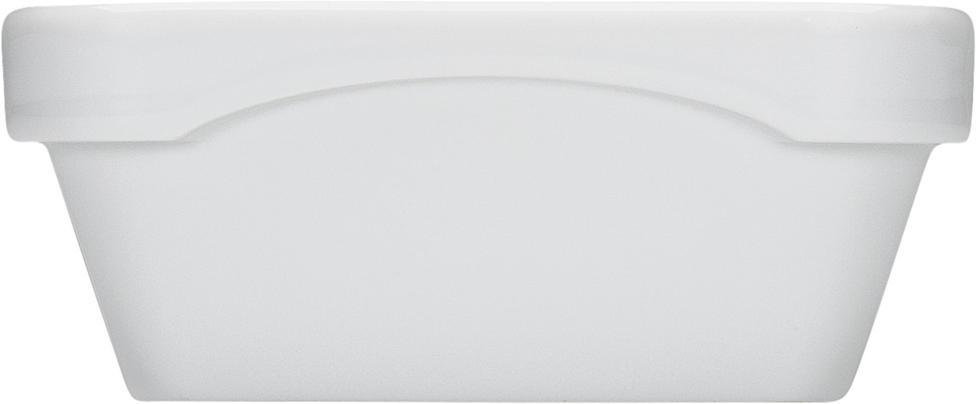 White Rectangular Dish Airflow & PN 1/4 4.3