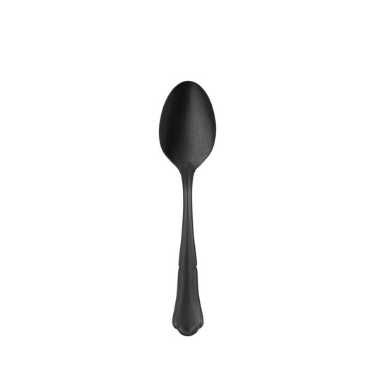 Table Spoon 8.1" Chippendale PVD Black Stonewashed by Hepp