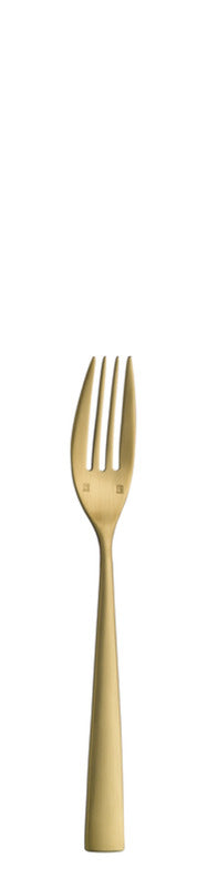 Dessert Fork 5.9" PVD Gold Accent PVD Gold Satin by Hepp