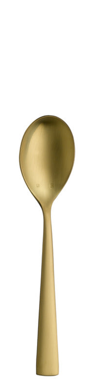 Dessert Spoon 7.1" Accent PVD Gold Satin by Hepp