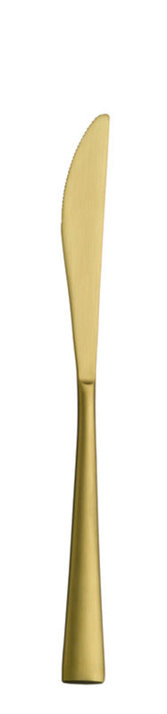 Dessert Knife 8.7" PVD Gold Accent PVD Gold Satin by Hepp