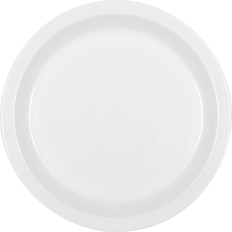 White Half-Deep Plate Bauhaus & B1100 by Bauscher
