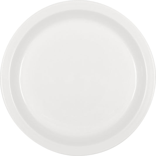 White Half-Deep Plate Bauhaus & B1100 by Bauscher