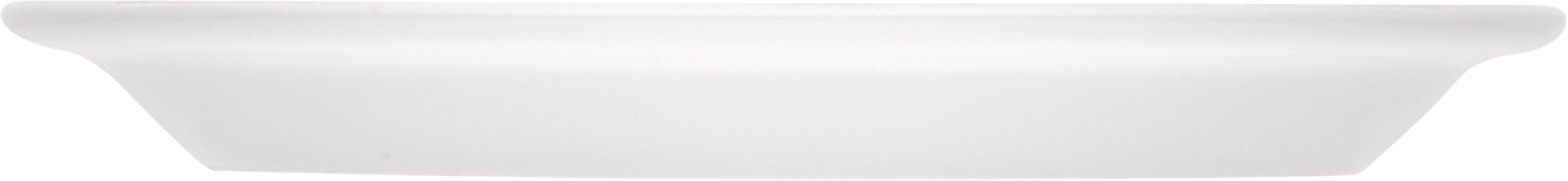 White Half-Deep Plate Bauhaus & B1100 by Bauscher