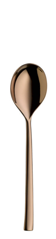 Round Soup Spoon 7.5" Talia PVD Copper by Hepp