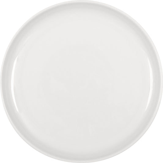 White Flat Coupe Plate 9.1" dia. Bauhaus & B1100 by Bauscher
