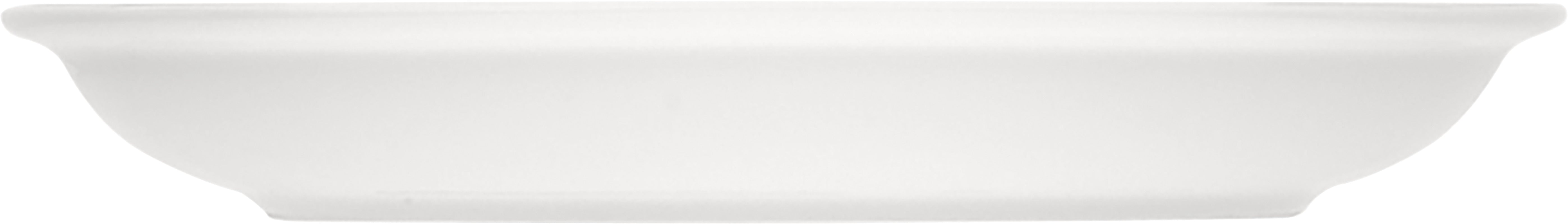 White Half Deep Coupe Plate 10.1