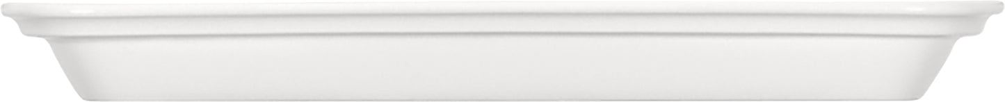 White Rectangular Platter 10.8" x 7.5" x 1.1" Flat Bottom by Bauscher