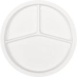White Round 3-Part Platter 9