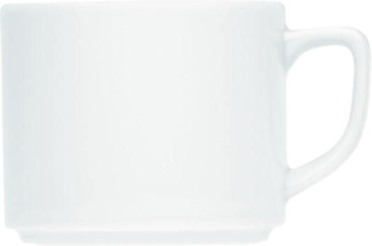 White Mug 3.4" dia. x 2" 10.1 oz Bauhaus & B1100 by Bauscher