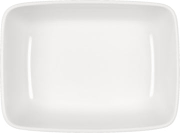 White Rectangular Platter 4.7" dia. x 1.9" 10.1 oz Flat Bottom by Bauscher