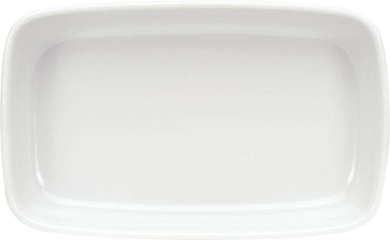 White Rectangular Dish 6.7