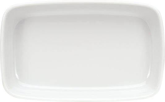 White Rectangular Dish 6.7" x 4.2" x 1.3" 12.2 oz Bauhaus & B1100 by Bauscher