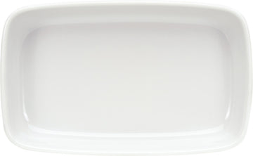 White Rectangular Dish 6.7" x 4.2" x 1.3" 12.2 oz Bauhaus & B1100 by Bauscher