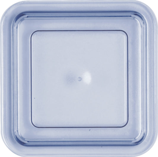 Transparent Blue Lid 4.3" x 4.3" x 1.1" Lids by Bauscher