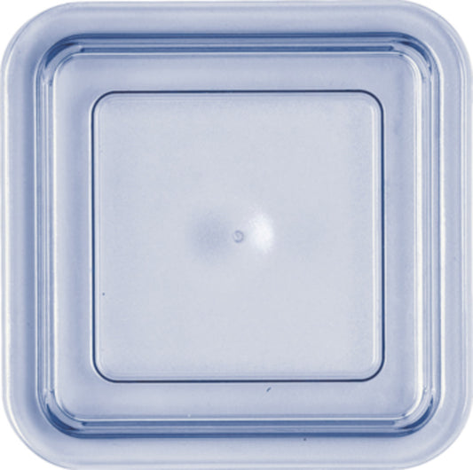 Transparent Blue High Lid 4.9" x 4.9" x 1.3" Lids by Bauscher