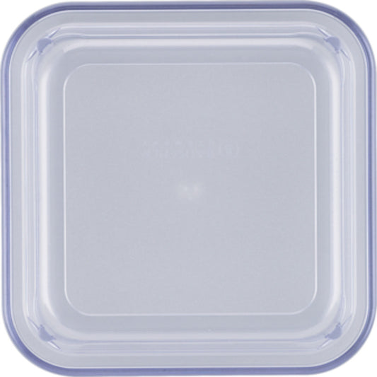 Transparent Blue High Lid 4.7" x 4.7" x 1.1" Lids by Bauscher