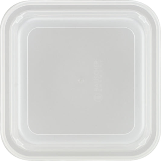 Semi-transparent High Lid 4.7" x 4.7" x 1.1" Lids by Bauscher