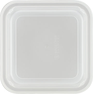 Semi-transparent High Lid 4.7" x 4.7" x 1.1" Lids by Bauscher
