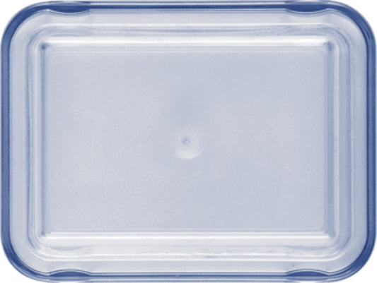 Transparent Blue High Lid 4.8" x 3.6" x 1.1" Lids by Bauscher