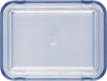 Transparent Blue High Lid 4.8" x 3.6" x 1.1" Lids by Bauscher