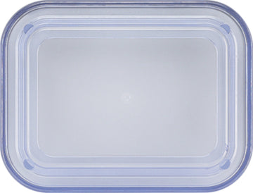 Transparent Blue High Lid 5.1" x 3.9" x 1.3" Lids by Bauscher