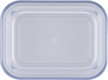 Transparent Blue High Lid 4.7" x 3.5" x 1.1" Lids by Bauscher