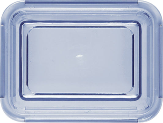 Transparent Blue High Lid 5.4" x 4.1" x 2.2" Lids by Bauscher