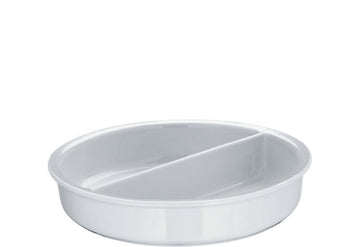 Porcelain Insert, Divided 13.3" dia. x 2.8" 124 oz Neutral by WMF